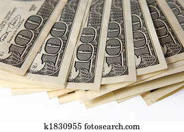 Dollar bill close up