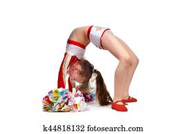 girl making bridge girl making bridge