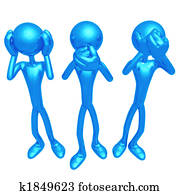 3 Wise Monkey Pose 3 Wise Monkey Pose