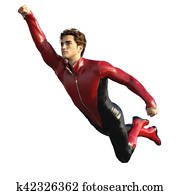 Super hero isolated Super hero isolated