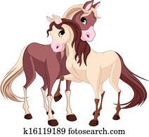 Two horses Two horses