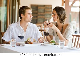 Young Couple Dining Young Couple Dining
