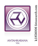 Antahkarana YIN icon Symbol Antahkarana YIN icon Symbol