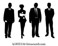 business people silhouettes business people silhouettes