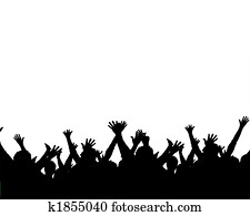 cheering silhouettes cheering silhouettes