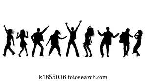 dancing people silhouettes dancing people silhouettes