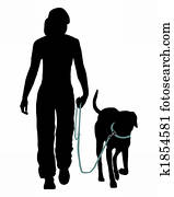 Dog training (Obedience): Command: Go at the leash! Dog training (Obedience): Command: Go at the leash!