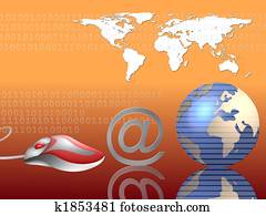 email, ao redor mundo