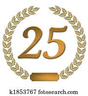 golden laurel wreath 25 golden laurel wreath 25
