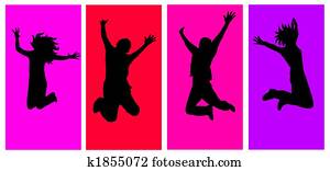 happy people collage