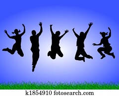 happy people jumping happy people jumping