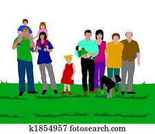 illustration of a family