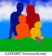 illustration of a family