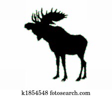 Moose with lucent border strip Moose with lucent border strip