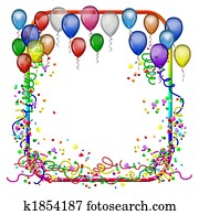 party frame with balloons party frame with balloons