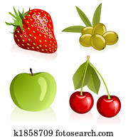 Set of fruits Set of fruits