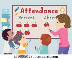 School Attendance Cartoon