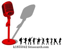 ダンス, 人々, シルエット