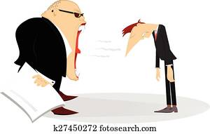 Angry boss Angry boss