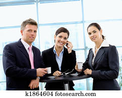 Businesspeople having coffee break