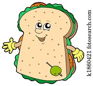 Cartoon sandwich Cartoon sandwich