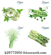 Set of organic food Set of organic food