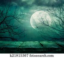 הלוווין, רקע, עם, שולחן