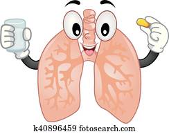 קמיע, ריאות, קדור