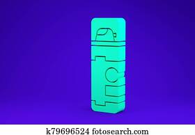 Green Shaving gel foam icon isolated on blue background. Shaving cream. Minimalism concept. 3d illustration 3D render Green Shaving gel foam icon isolated on blue background. Shaving cream. Minimalism concept. 3d illustration 3D render