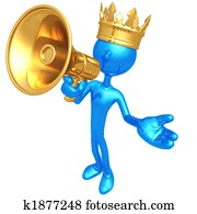 King With Megaphone King With Megaphone