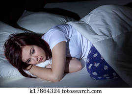 Woman with insomnia Woman with insomnia