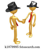 אנשי עסקים, לזעזע ידיים