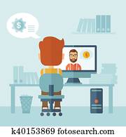 dois, macho, equipe, discutido, aproximadamente, business.