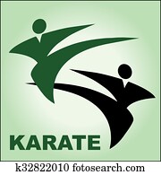 karate logo poster karate logo poster