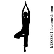 yoga silhouette 