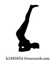 yoga silhouette 