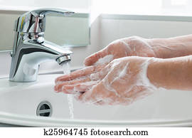 להתרחץ, hands.