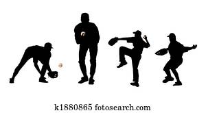 שחקנים של בייסבול, צלליות