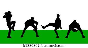 שחקנים של בייסבול, צלליות