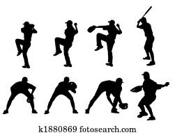 שחקנים של בייסבול, צלליות