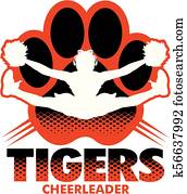 tigers cheerleader tigers cheerleader