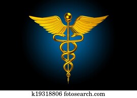 Caduceus Medical Symbol Stock Illustration | k10207346 | Fotosearch
