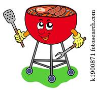 camping barbecue steak artoon camping barbecue steak artoon