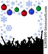 christmas party placard christmas party placard