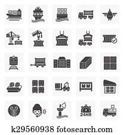 logistics icon logistics icon