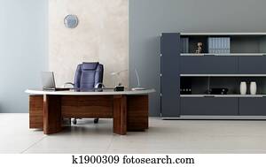 modernes, büro- innere