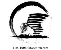 tornado, symbol tornado, symbol