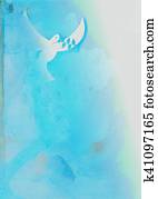 Watercolour Dove Background Watercolour Dove Background