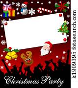 מפלגה של חג ההמולד, כרזה, כרטיס