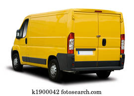 צהוב, טנדר של משלוח